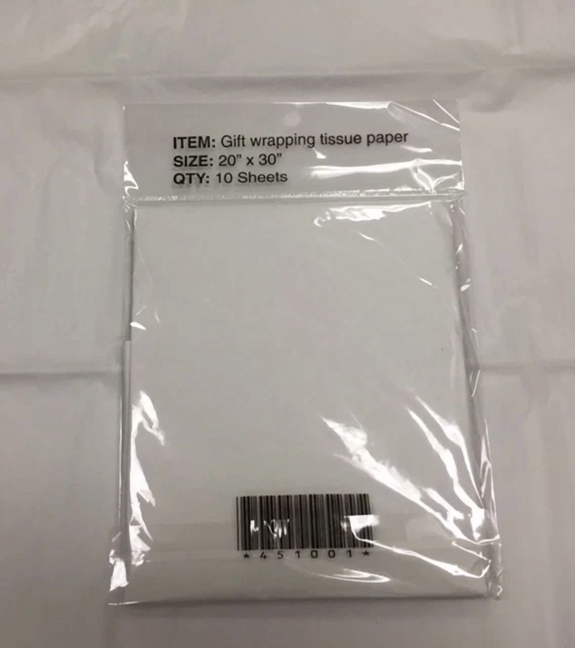 White Tissue Paper 3 Packs-10 Sheet Per Pack - 20" X 30" Brand New Free Shipping
