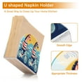 thumbnail image 4 of Zebras Bikes Clouds Napkin Holder for Table Clear Napkin Stand Paper Holder Acrylic Organizer Dispenser Napkins for Dinner Kitchen Restaurant Room, 4 of 8