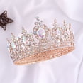 thumbnail image 1 of Zhuge Tiara de boda para novia, diadema de princesa, corona nupcial, joyería para el cabello con diamantes de imitación de cristal, decoración para novia, cumpleaños, graduación, boda (A), 1 of 4