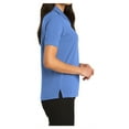 thumbnail image 3 of Womens Rapid Dry Cotton/Polyester Polo T-Shirt Riviera Blue Large, 3 of 6