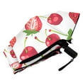 thumbnail image 6 of Strawberries and Cherries Compact Sun Umbrella Windproof Travel Umbrellas for Rain Strong Portable UV Protection, 6 of 8