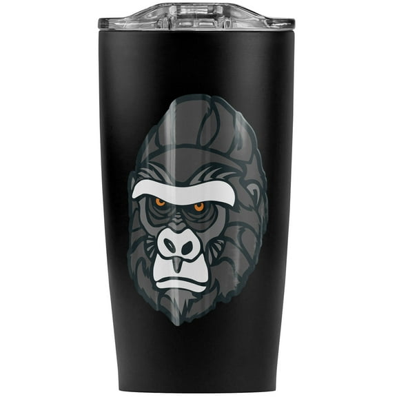 Gorilla Face Stainless Steel 20 oz Travel Tumbler, Vacuum Insulated & Double Wall with Leakproof Sliding Lid | Great for Coffee/Hot Drinks and Cold Beverages