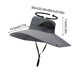 thumbnail image 2 of Sombrero de Pescador de Verano de Gran Tamaño con Cuerda Resistente Al Viento, Gorra de Pesca, Gorra de Montañismo, Gorra de Sol de Color Liso para Hombre, 2 of 2