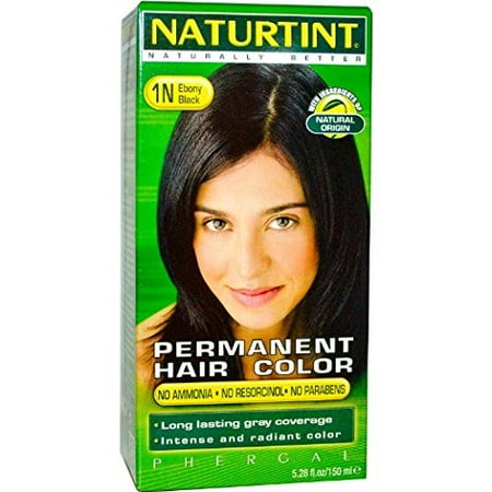 Ebony Ebony Color Naturtint - Permanent Hair Colorant - 1N Ebony Black, 5.6 Fl Oz (Packaging May Vary) ()