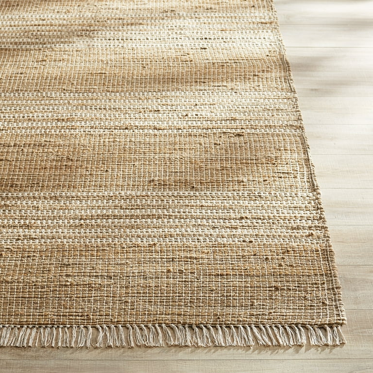 Beverly Rug 5 x 7 Jute Aloha Washable Solid Indoor Outdoor Area Rug