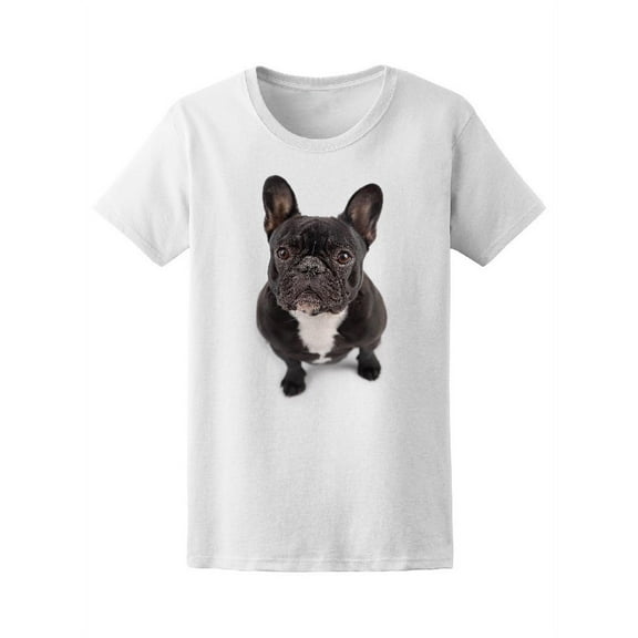 Black French Bulldog T-Shirt Women -Image by Shutterstock, Female XX-Large