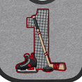 thumbnail image 4 of Inktastic First Birthday Red Hockey Boys or Girls Baby Bib, 4 of 4