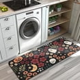 thumbnail image 3 of Halloween Floral Ghosts Pattern Kitchen Rug Mat,Kitchen Runner Rugs Non Skid Washable,Decorative Kitchen Floor Mats for Kitchen,Sink,Laundry,17"x47.2", 3 of 7