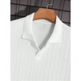 thumbnail image 3 of Men's Performance Jacquard Knit Polo Shirt, Short Sleeve, Easy Care, Collared, Regular Fit, Solid Color, 3 of 10