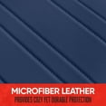 thumbnail image 6 of Motor Trend Blue Faux Leather Full Set Car Seat Covers for Truck SUV, Padded Front Back Car Seat Protector Cushion, 6 of 8
