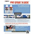 thumbnail image 3 of Pvc Spray N Lock Clear 10oz Vapco Products PVC-SNLC, 3 of 4