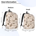 thumbnail image 3 of Honeii Retro Rooster Print Canvas College Laptop Backpack, Durable Rucksack Travel Notebook Bag School Backpack Book Bag for Men Women-Medium, 3 of 7