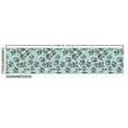 thumbnail image 3 of Ambesonne Floral Fabric by the Yard Upholstery, Curly Branches of Flowers, 1 Yard, Pale Blue Brown, 3 of 5