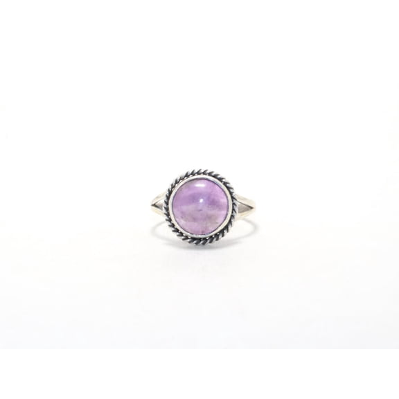 Heaven Crafts Genuine Amethyst Ring 925 Sterling Silver Designer Jewelry Dainty Promise Ring Friendship Gift