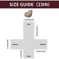 thumbnail image 4 of Lavish Cover 100% Waterproof Recliner Chair Cover, 1 Piece Non-Slip Recliner Chair Slipcovers, Washable Furniture Protector with Pockets & Elastic Straps for Kids Pets, 23 inch, Wine Red, 4 of 9
