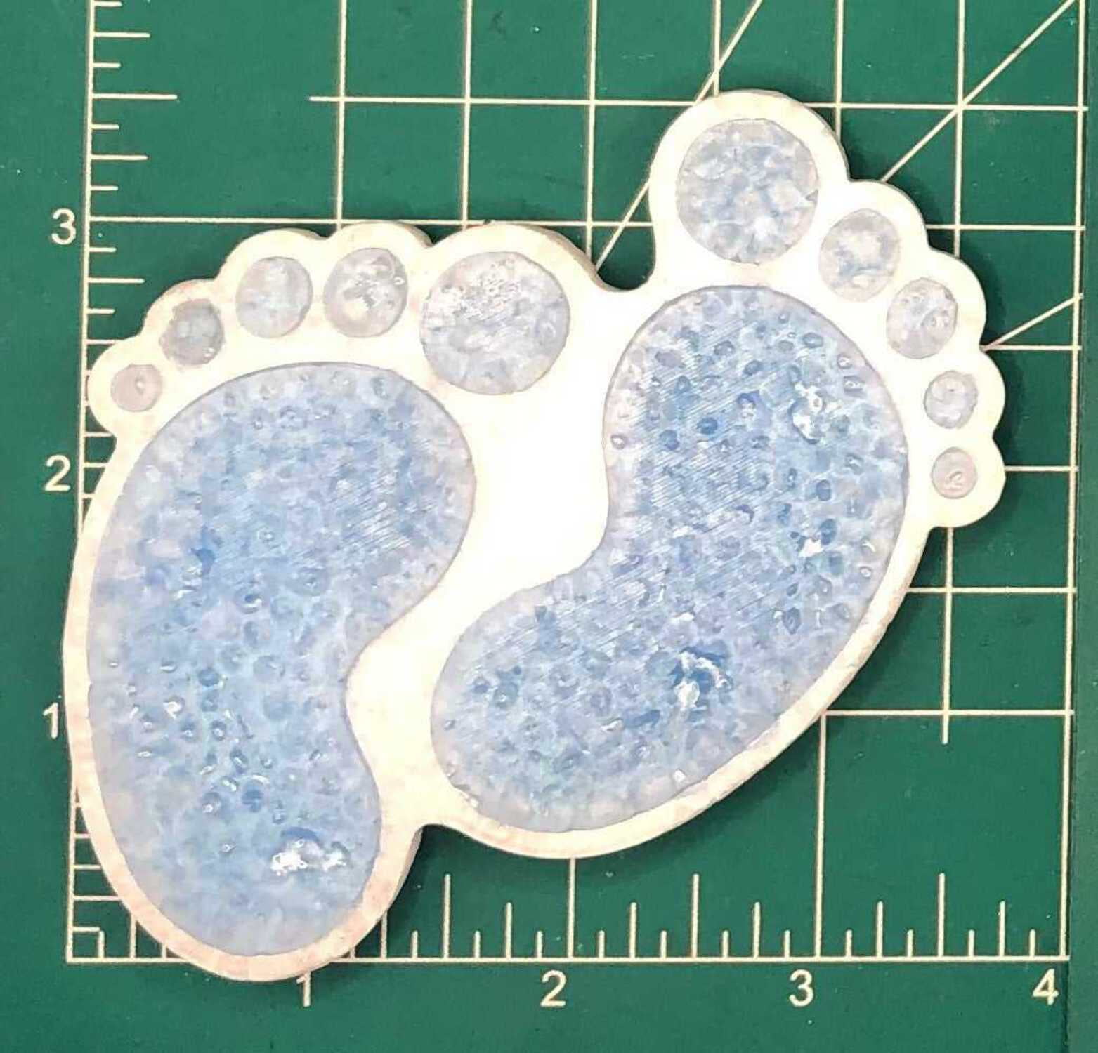 Baby Footprints - Baby Feet - Silicone Freshie Mold