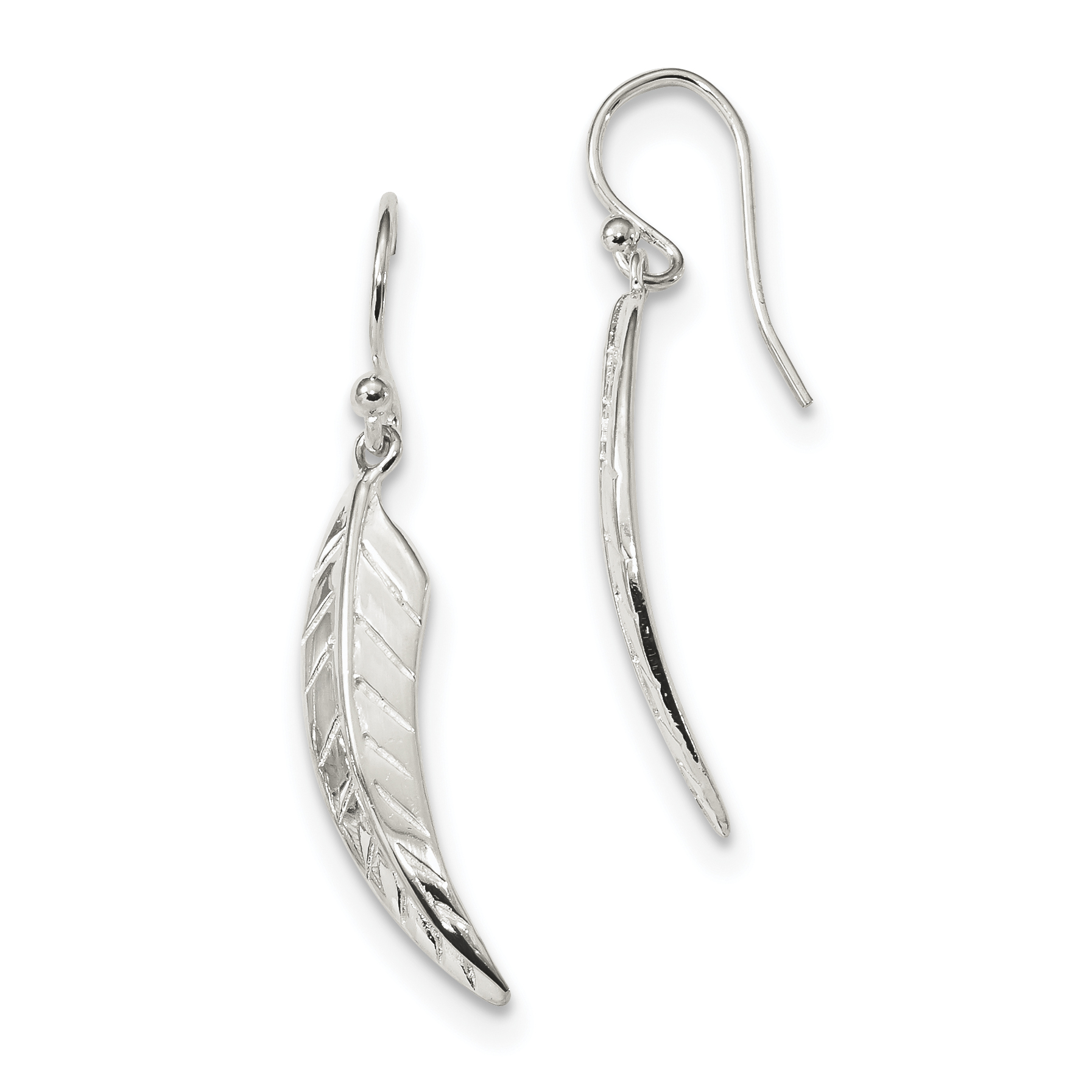 925 Sterling Silver Leaf Drop Dangle Chandelier Shepherd Hook Earrings Outdoor Nature Fine Jewelry For Women Gifts For Her - image 1 of 5