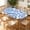 Blue Medallion, variant on ARTSLION Elastic Tablecloth For Oval Tables, Waterproof Tablecover For Up To 48x72in Oval Table Cover, Dining Tablecover For Indoor And Outdoor, Holiday, Fern Scroll