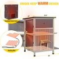 thumbnail image 4 of Aivituvin Heated Outdoor Cat House for Winter, Insulated Cat House for Outdoor Indoor, Weatherproof Cat Shelter with Warm Liner for Feral & Stray Cats, 4 of 9