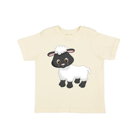 

Inktastic Cute White Lamb with Black Face Gift Toddler Boy or Toddler Girl T-Shirt