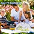 thumbnail image 4 of Mesh Food Covers Tent Umbrella 4 Pack Large 17 inch Reusable and Collapsible Screen Net Protectors for Outdoors Parties Picnics BBQs Keep Out Flies Bugs Mosquitoes, 4 of 9