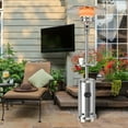 thumbnail image 1 of Costway Chauffage de Patio au Propane 50000 BTU sur Pied en Acier avec Roues Argent, 1 of 10