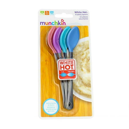 Munchkin White Hot Safety Spoons, 4 Ct (Pack of 1)