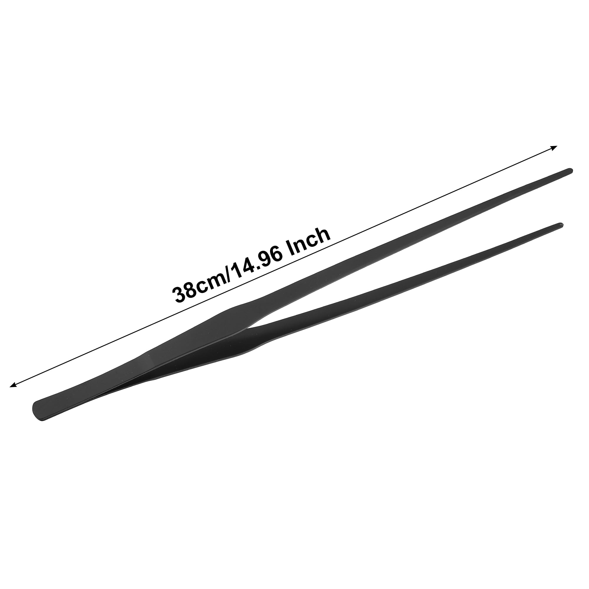 Unique Bargains 1 Pc Aquarium Stainless Steel for Plants Pets Black 38cm/14.96inch