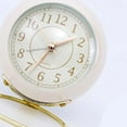 thumbnail image 5 of Reloj Despertador Jadeshay de Cuarzo redondo pequeño metálico, 5 of 5