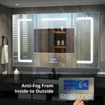 thumbnail image 6 of Lexora Home Lesina 60" x 32" LED Medicine Cabinet with Defogger, 6 of 6