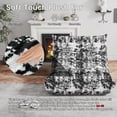 thumbnail image 3 of Single - Ink Painting Memory Foam Floor Lounge Chair, Quilted Teddy Texture Modular Sofa For Living Room Bedroom, 3 of 5