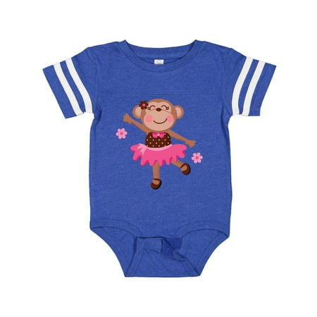 

Inktastic Ballerina Dance Monkey Gift Baby Girl Bodysuit