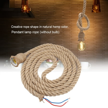 

Lamp Holder Lamp Hemp Rope E27 Without Bulb Bulb Base Ceiling Light Base For Home Living Room