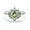 #3, variant on 925 Silver Plated Women Lotus Flower Rings Pear Zircon Crystal Ring Jewelry-#4-8