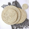 thumbnail image 4 of Boho Style Rattan Placemats Set for Party Kitchen Dining Farmhouse Table Decor Eco Friendly Natural Fiber Table Mats Decorative Home Accessory, 4 of 8
