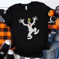 thumbnail image 1 of Funny Mickey Mouse Pumpkin Print Halloween T-shirt Black Hipster Trend Disney Women Clothes Streetwear Harajuku Fall CasualM Gao Jinjia LED, 1 of 2