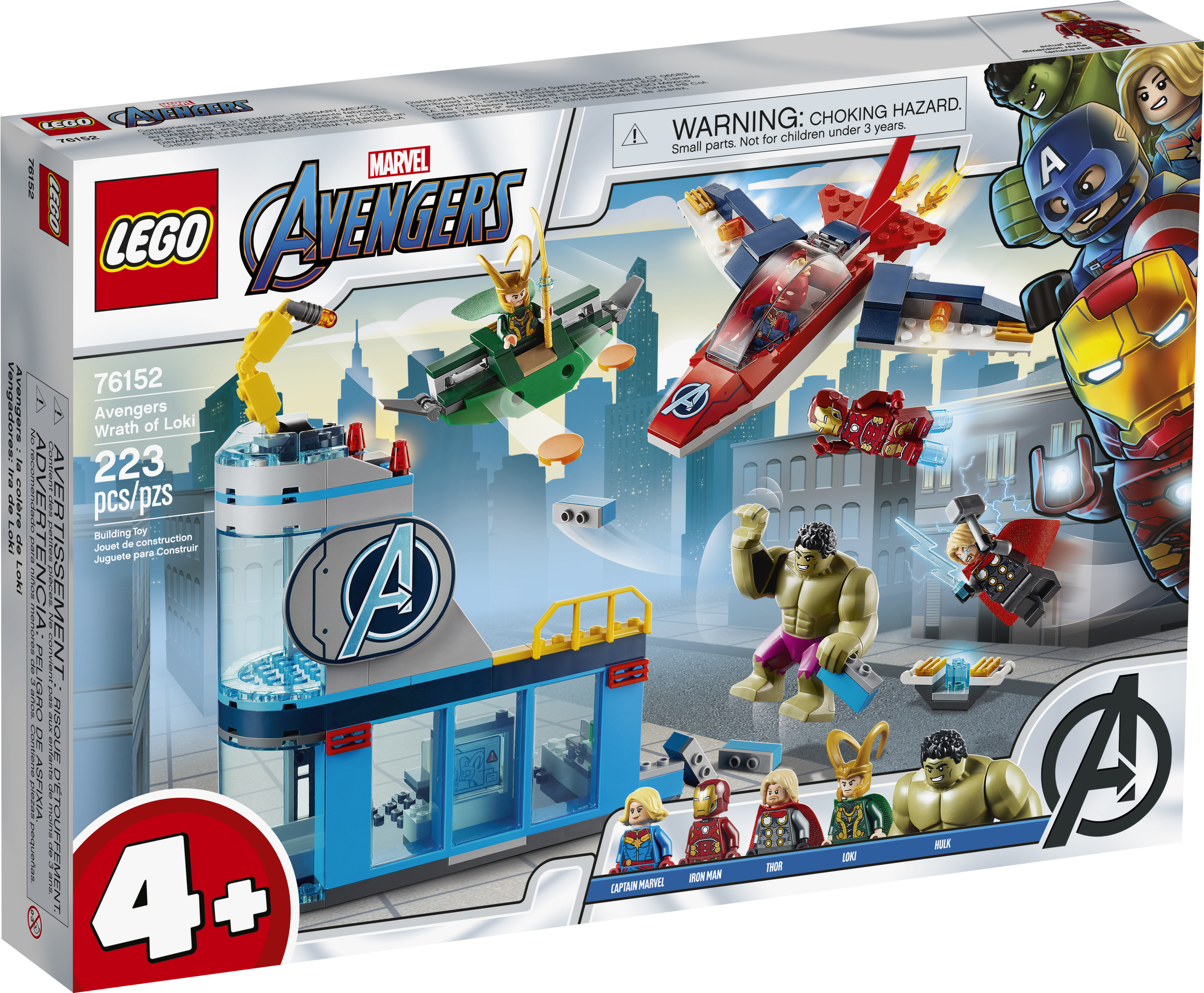 LEGO Marvel Avengers Wrath of Loki 76152 Cool Building Toy with Marvel Avengers Minifigures (223 Pieces) - image 5 of 8