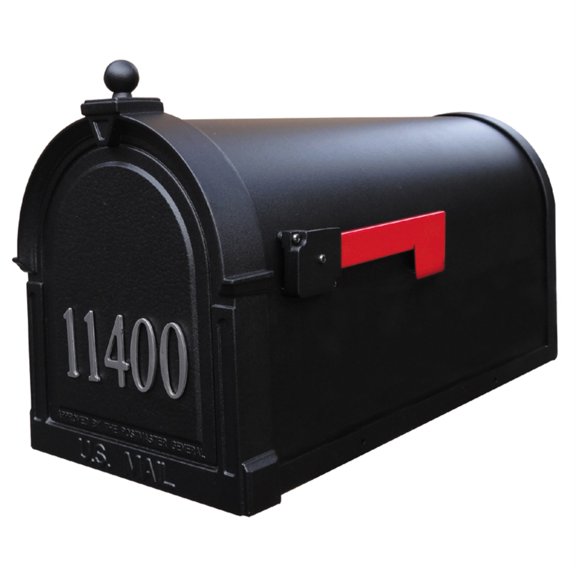 SCB-1015-FN-BLK Berkshire Curbside Mailbox with Front Numbers