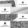 thumbnail image 5 of Black Morocco Outdoor Rug 4x6 Ft, Non Slip Washable Area Rug, Traditional Tribal Abstract Geometric Art Patio Rugs Carpet Runner, Large Floor Mat for Indoor/Outdoor Deck Porch Camping, 5 of 8