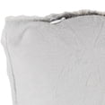 thumbnail image 5 of Northlight 18" Gray and White Plush Square Throw Pillow, 5 of 6