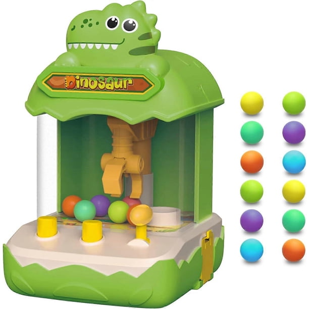 Mini Claw Machine for Kids Mini Arcade Game Dinosaur Mini Vending Machine Toys Candy Tiny Toys Prizes Gift for Girls Boys Ages 3+