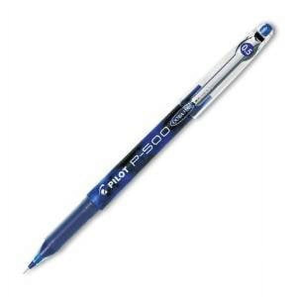 :Pilot P-500 Gel Rollerball Stick Pen, Needle Point, Blue Ink, 0.5mm Extra Fine Point, 24/Pack