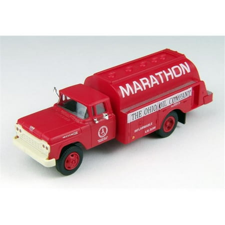 Ford Oil Tanker - CMW CMW30455 Marathon Oil - 1960 Ford F-500 Tanker Model Truck