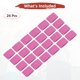 thumbnail image 4 of Uxcell 24PCS Bandas de sudor deportivas, muñequeras de algodón absorbentes para entrenamiento/baloncesto/correr [Rosa, 5cm de ancho], 4 of 7