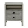 thumbnail image 3 of Alaterre Furniture Windsor 2-Drawer Wood Nightstand, Driftwood Gray, 3 of 8