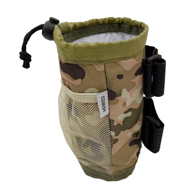 Soporte para botellas de agua para bicicleta con capa de aislamiento térmico, multifuncional y fácil de limpiar. Camuflaje