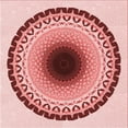 thumbnail image 1 of Ahgly Company Machine Washable Indoor Square Transitional Grapefruit Red Area Rugs, 4' Square, 1 of 7