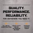 thumbnail image 4 of Hurricane Orbital Wall/Floor Fan - 20 Inch, Pro Series, High Velocity, Heavy Duty Metal For Industrial, Commercial, Residential, & Greenhouse Use - ETL Listed, Black, 4 of 10