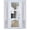White, variant on Front Exterior Prehung Metal-Plastic Door See-through / Manux 8555 / Office Commercial and Residential Doors Entrance Patio Garage 36" x 80" Left-hand Inswing