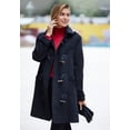 thumbnail image 2 of Jessica London Women's Plus Size Hooded Toggle Wool Coat, 2 of 4
